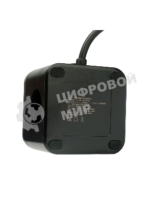 Сетевой фильтр Cablexpert Cube CUBE-3-CU3-B-1.5, 3 р, 10А, 1xType-C PD, 3xUSB, 1.5 м, ур.защиты 4+, черный, коробка