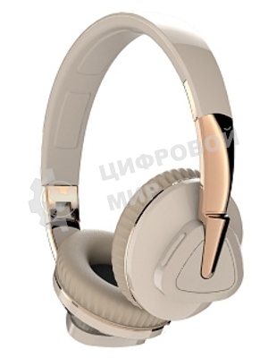 Беспроводные наушники MORE CHOICE HW33 бежевый, накладные, Bluetooth, до 6 ч