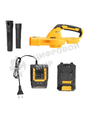 Воздуходувка аккумуляторная Denzel AB-500, 60 м/с, 500 м3/ч, Li-Ion, 20 В