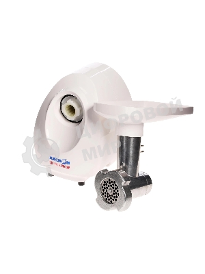 Мясорубка электрическая Аксион М25.01 белый, 1500 Вт, 1.7 кг/мин, защита от перегрузки, насадки - 3