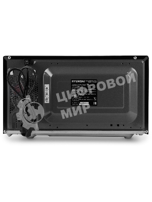 Микроволновая печь Hyundai HYM-D3033 черный, 20 л, 700 Вт, переключатели - кнопки, электронный поворотный механизм