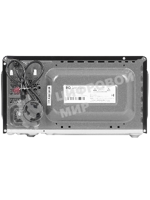 Микроволновая печь BQ MWO-20004SM/W черный, 20 л, 700 Вт, переключатели - поворотный механизм