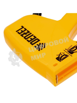 Степлер пластиковый Denzel скобы в комплекте, тип 53, 6-10 мм