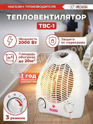 Тепловые пушки Ресанта ТВС-1 67/2/1 Тепловентилятор