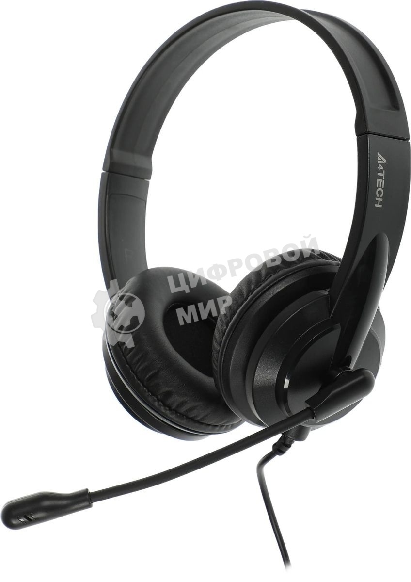 Гарнитура A4Tech HU-10 чёрный, проводная