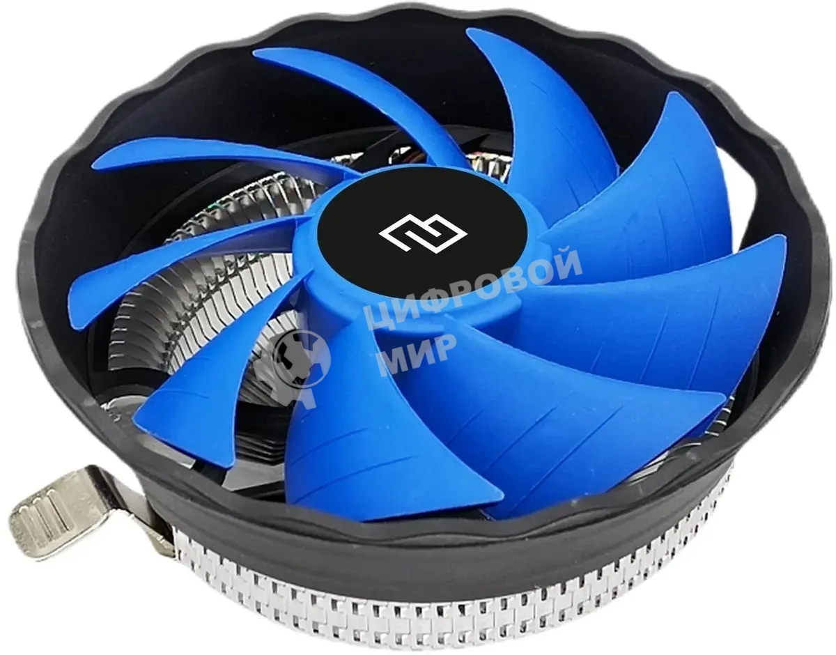 Кулер для процессора Digma D-CPC95-2 синий/черный, 120 мм, алюминий, 1500 об/мин, 29 дБ, 3 pin, 95 Вт, 66 мм