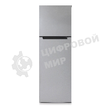 Холодильник Бирюса C6139 серебристый металлопласт двухкамерный 240/80л морозилка сверху, автоматическое оттаивание