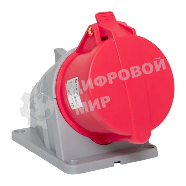 Розетка стационарная наружная EKF 125 ps-125-32-380-PRO PROxima 3Р+РЕ+N 32А 380В IP44