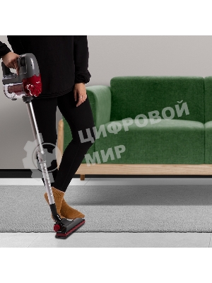 Пылесос вертикальный Kelli KL-8021 красный, питание от сети, 300 Вт, уборка сухая, пылесборник 1 л