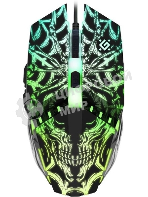 Мышь проводная Defender Prototype GM-670L черный, 2400 dpi, USB, кнопки - 6