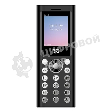 Мобильный телефон BQ 1858 Barrel черный/серебристый