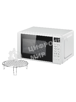 Микроволновая печь BBK 20MWG-735S/W белый, 20 л, 700 Вт, переключатели - сенсор