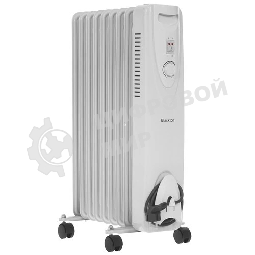 Обогреватель масляный Blackton Bt OH1111 (9 секций), белый, 2000 Вт, 20 м2, механический термостат