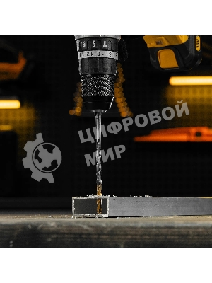 Сверло спиральное по металлу Denzel 6,5 х 148 мм, Р6М5, Golden Tip, удлиненное