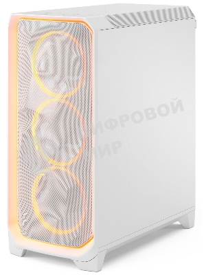 Корпус Fractal Design Meshify 3 XL White Ambience Pro RGB TG Clear Tint, Midi-Tower, белый, 3 x 140 мм