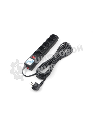 Сетевой фильтр Powercube SPG5-С2 1.9 м, 5 розеток, черный, коробка