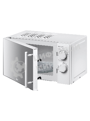 Микроволновая печь BBK 20MWS-771M/WM белый, 20 л, 700 Вт, переключатели - поворотный механизм