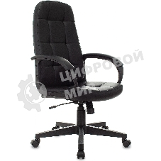 Кресло Бюрократ CH 002 черный, экокожа