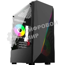 Компьютерный корпус Bloody BD-CC102F черный без БП mATX 2x120мм 2xUSB 2.0 1xUSB 3.0 audio bott PSU