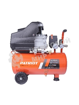 Компрессор поршневой Patriot Optima Euro 24-240K2 масляный 240л/мин 24л 1500Вт оранжевый/черный