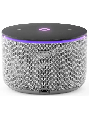 Умная колонка Яндекс Станция Мини 3 Про, 18Вт, компактная, 1 динамик, Алиса, Wi-Fi, Bluetooth 5.0, Zigbee, Matter, серый
