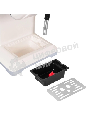 Кофеварка рожковая Hyundai HEM-5300 бежевый/серебристый, исп. кофе - молотый, 1.5 л, 850 Вт, 20 бар