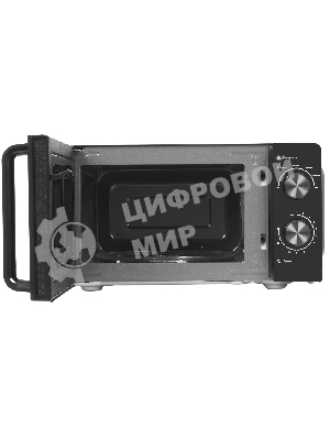 Микроволновая печь BQ MWO-20004SM/W черный, 20 л, 700 Вт, переключатели - поворотный механизм