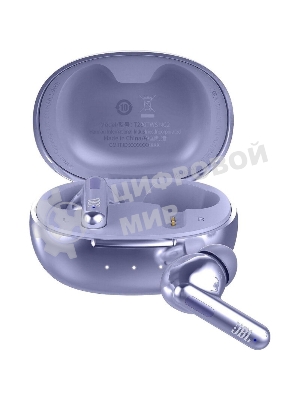 Наушники TWS JBL T280TWS NC2 фиолетовый, внутриканальные, Bluetooth, активное шумоподавление, до 10 ч