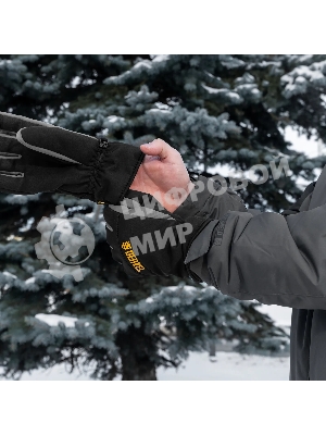 Перчатки универсальные Denzel 68089 двойные, работа с сенсорным экраном, размер 8