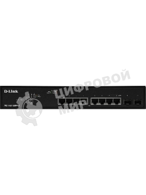 Коммутатор D-Link DGS-1100-10MPPV2/A 8G 2SFP 8PoE+ настраиваемый