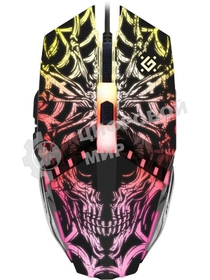 Мышь проводная Defender Prototype GM-670L черный, 2400 dpi, USB, кнопки - 6