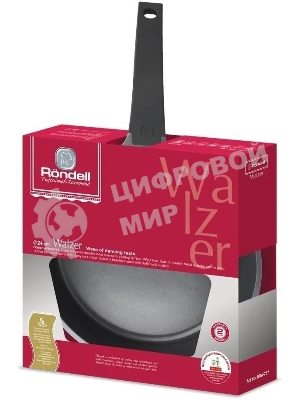 Сковорода Rondell Walzer RDA-767, 24см, без крышки, черный