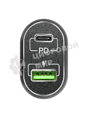 Автомобильное ЗУ ACD 63Вт, 2xUSB 1PD+1QC, 3.6~20В/3А RTL