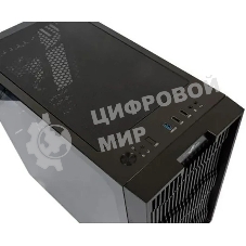 Компьютерный корпус Minitower mATX Eurocase 00-01003410 M07 3ARGb черный без БП закаленное стекло USB 3.0