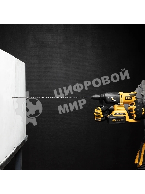 Бур по бетону Denzel двойная спираль, Cobalt W-tip, 10x600 мм, SDS PLUS