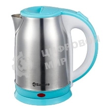 Чайник электрический Sakura SA-2147BL 1.8 л, нерж+голуб д
