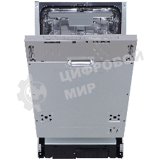 Встраиваемая посудомоечная машина Zigmund & Shtain DW 306.4, серый, 44.8 см, 10 компл., 49 дБ, класс A+++