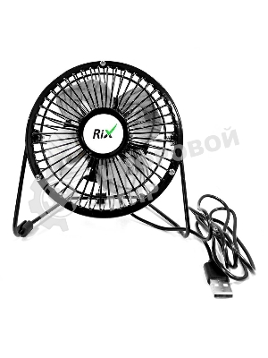 Вентилятор бытовой настольный Rix RDF-1501USB 4 Вт, черный