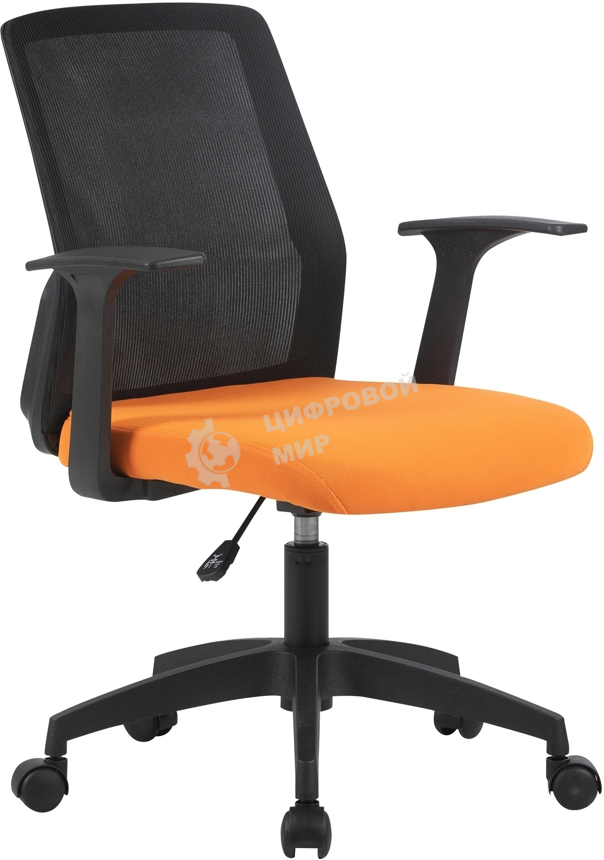 Кресло Cactus CS-MC222-BKOR черный, сетка, 100 кг