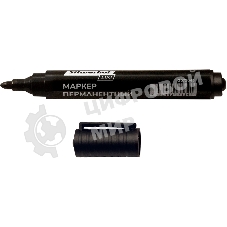 Маркер перманентный Silwerhof ECO, пулевидный пишущий наконечник, 1-3мм, черный