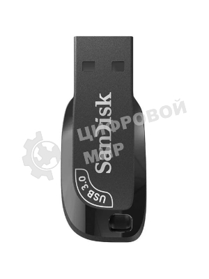 Флешка USB SanDisk Ultra Shift (SDCZ4A64G-F46), 64GB, USB 3.0, R/W 100/45, черный