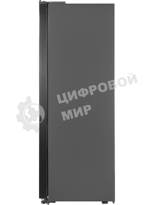 Холодильник Hyundai CS55023F нержавеющая сталь двухкамерный 347/185 л морозилка слева, No Frost, Side by Side