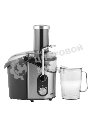 Соковыжималка Centek CT-1212 стальной/чёрный, центробежная, 1200 Вт, 1100 мл, механическое