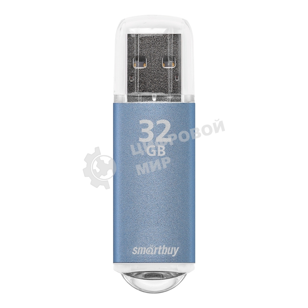 Флешка USB Smartbuy V-Cut series Blue (SB32GbVC-B), 32Gb, USB 2.0, R/W 25/15, голубой