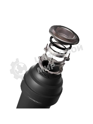 Измельчитель пищевых отходов Kuppersberg WS 550 B, High-Tech, мощность 550 Вт, 3400-3800 об/мин, защита от перегрева, авто выключение, DC мотор, шумоизоляция, уровень шума 70 дБ, черный