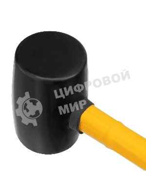 Киянка резиновая Denzel 450 г, черная, фибергласовая рукоятка c TPR покрытием