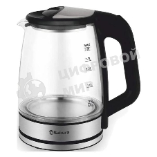 Чайник электрический Sakura SA-2722BK 2,2л,стекло,черный