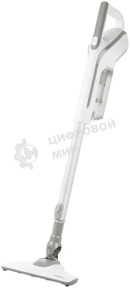 Пылесос вертикальный ROMBICA NHS20D03 белый/серый, питание от сети, 800 Вт, уборка сухая, пылесборник 1 л