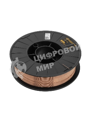 Омедненная проволока Denzel ER70S-6, диам. 1 мм, 5 кг, диам. катушки D200