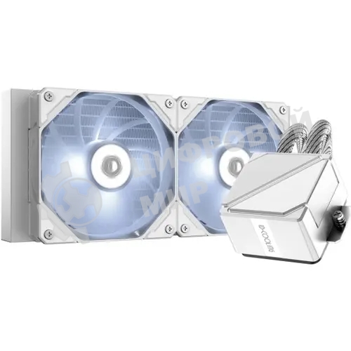 Комплект жидкостного охлаждения ID-COOLING DASHFLOW 240 BASIC WHITE белый 120мм алюминий+медь 1800rpm 35.2db 4-pin 260W